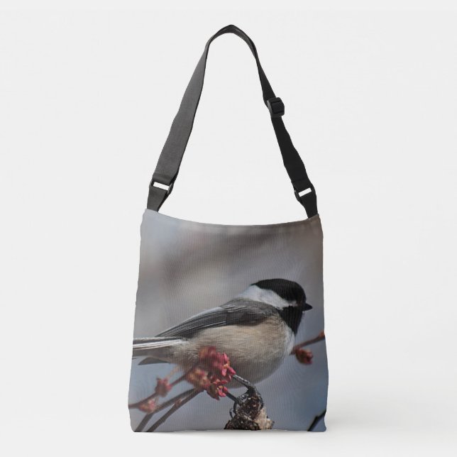 Black-capped chickadee crossbody bag (Front)