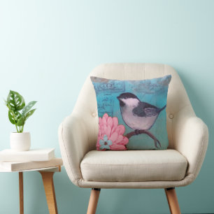 Black-Capped Chickadee  Cushion