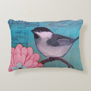 Black-Capped Chickadee  Decorative Cushion