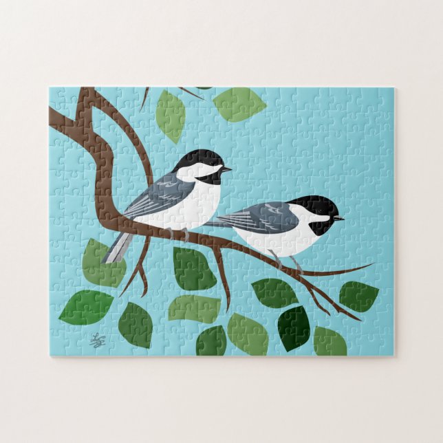  Black Capped Chickadee In Tree Jigsaw Puzzle (Horizontal)