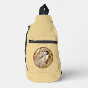 Black-Capped Chickadee in Winter Original Photo Sling Bag