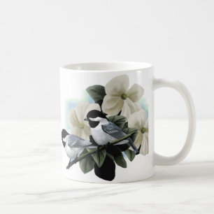 Black capped chickadee Mugs