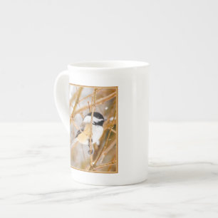 Black-Capped Chickadee - Original Photograph Bone China Mug