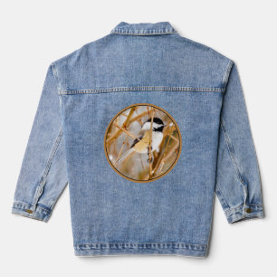 Black-Capped Chickadee - Original Photograph Denim Jacket