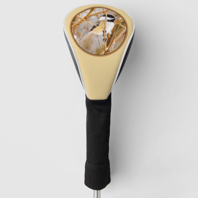 Black-Capped Chickadee - Original Photograph Golf Head Cover (Front)