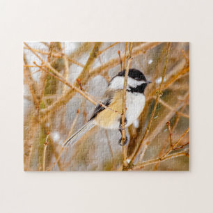Black-Capped Chickadee - Original Photograph Jigsaw Puzzle