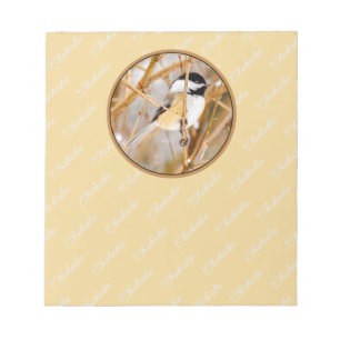 Black-Capped Chickadee - Original Photograph Notepad