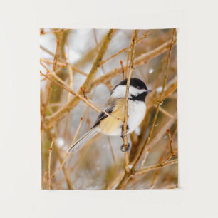 Black-Capped Chickadee - Original Photograph Tapestry