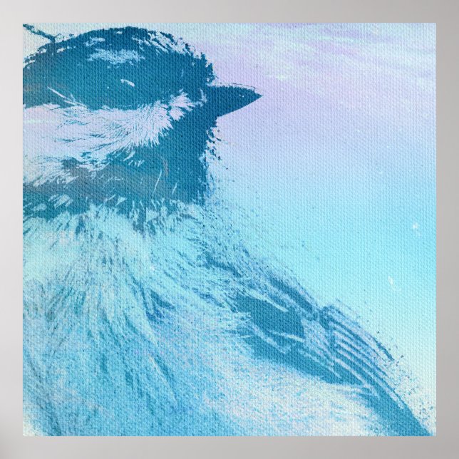 Black Capped Chickadee Print (Front)