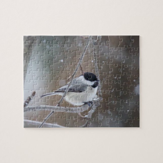 Black-capped Chickadee - Songbird Jigsaw Puzzle (Horizontal)