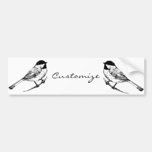 Black-capped Chickadee Thunder_Cove Bumper Sticker