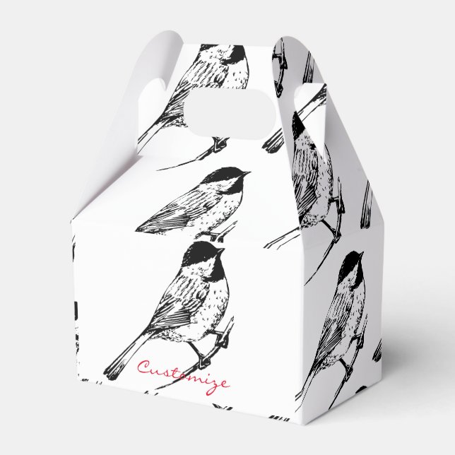 Black-capped Chickadee Thunder_Cove  Favour Box (Front Side)