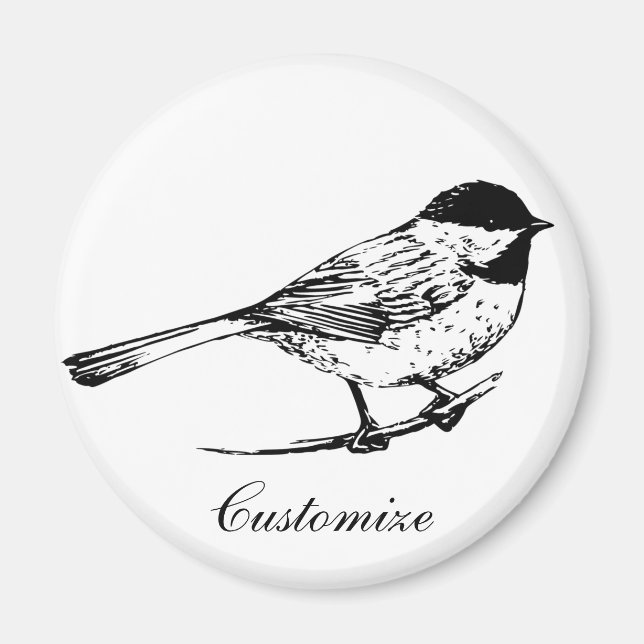 Black-capped Chickadee Thunder_Cove Magnet (Front)