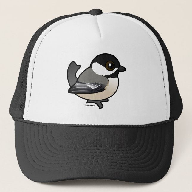 Black-capped Chickadee Trucker Hat (Front)