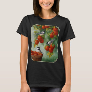 Black-capped Chickadees in an apple tree T-Shirt