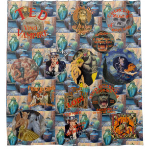 Black Captain Dan Skins Albuquerque NM Shower Curtain