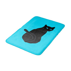 Black Car Bath Mat - Custom Colors - Blue