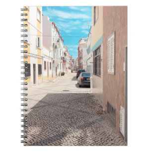 BLACK CAR PARKED OUTDOOR NOTEBOOK