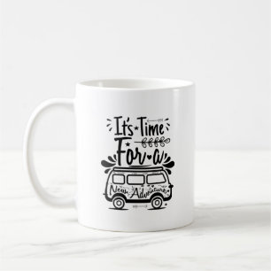 Black Car Quote Attract About "Adventure" Coffee Mug
