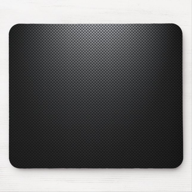 Black carbon fiber patterned mouse pad (Front)