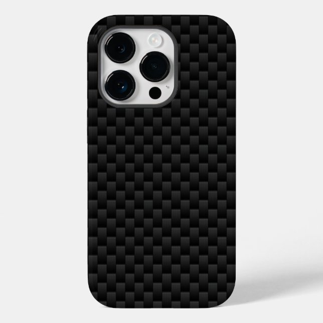 Black Carbon Fibre Automotive Texture Case-Mate iPhone Case (Back)