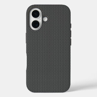 Black Carbon Fibre Base iPhone 16 Case