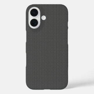 Black Carbon Fibre Base iPhone 16 Case