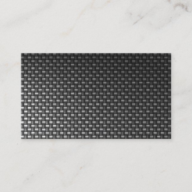 black carbon fibre custom business card (Front)