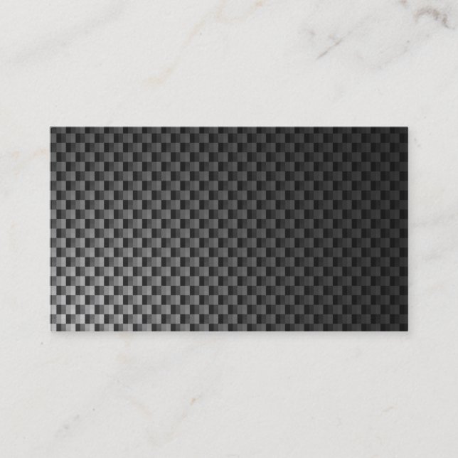 black carbon fibre custom business card (Front)