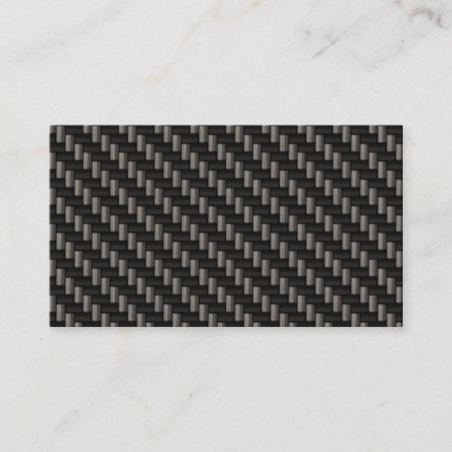 black carbon fibre custom business card (Front)