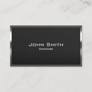 Black Carbon Fibre Dispatcher Business Card