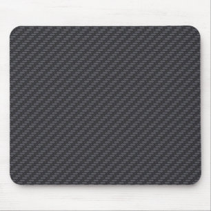 Black carbon fibre mouse pad