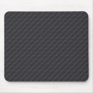 Black carbon fibre mouse pad