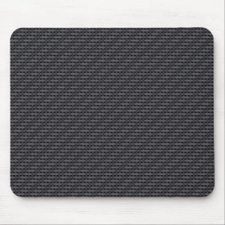 Black carbon fibre mouse pad