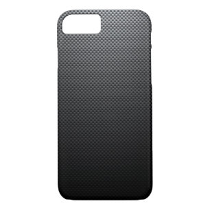 Black carbon fibre patterned iPhone 8/7 case