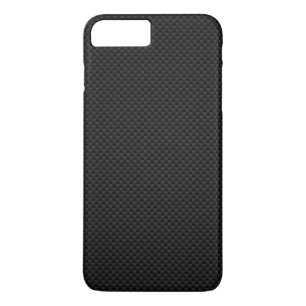 Black Carbon Fibre Print iPhone 8 Plus/7 Plus Case