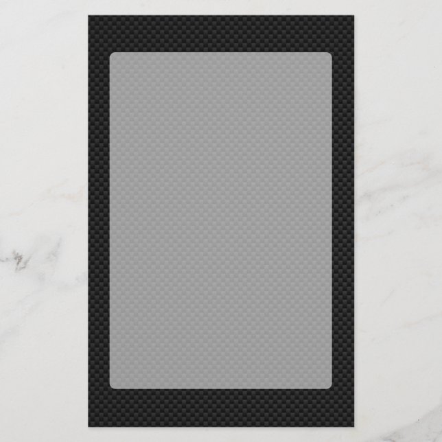 Black Carbon Fibre Print Stationery (Front)