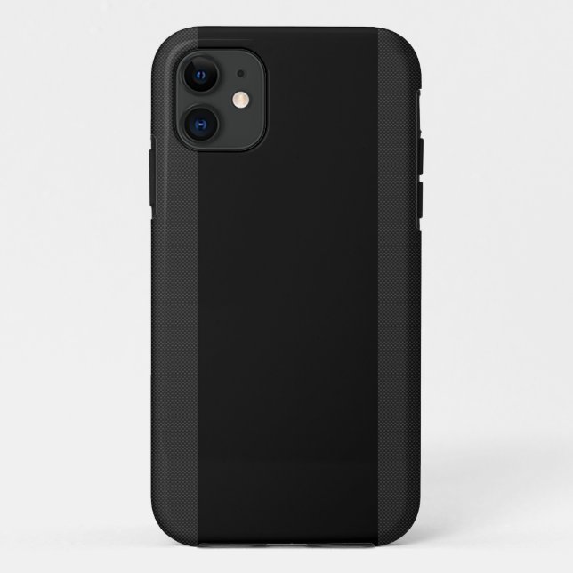 Black & Carbon Fibre Stripes iPhone 5 Case (Back)