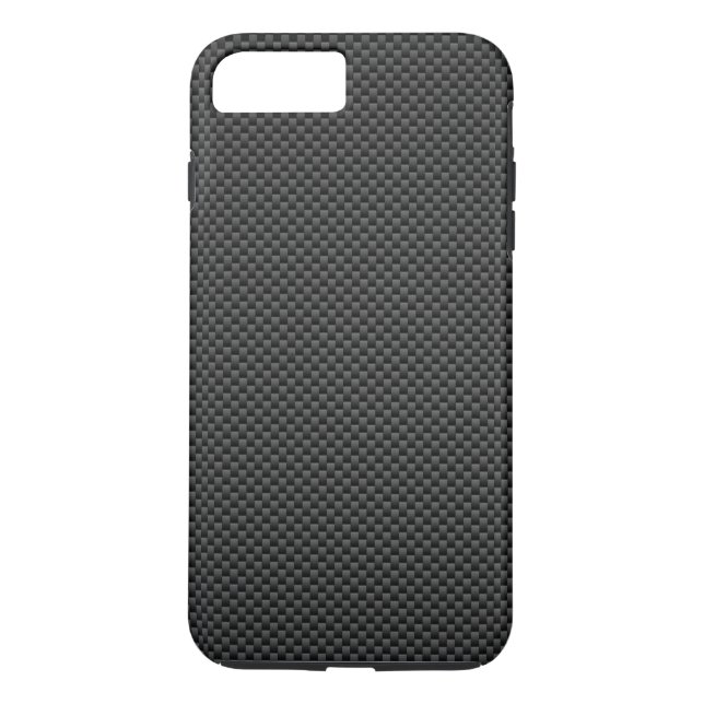 Black Carbon Fibre Style Print Background Case-Mate iPhone Case (Back)