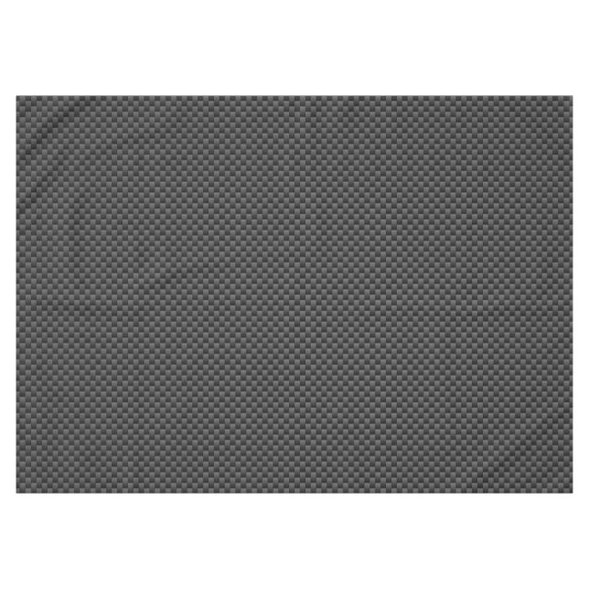 Black Carbon Fibre Style Print Background Tablecloth (Front (Horizontal))