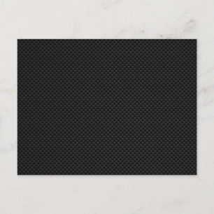 Black Carbon Fibre Style Print Postcard