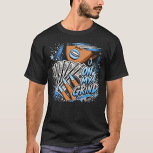 Black Carolina 5 AJ5 Sneaker Match On My Grind T-Shirt