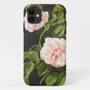 Black Case with Flowers iPhone4 Case