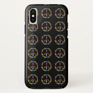 Black Case with Peace Symbol iPhone 7
