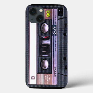 Black Cassette Tape iPhone 13 Case