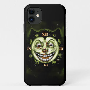 Black Cat 13 Clock Halloween iPhone 11 Case