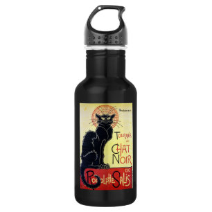 Black Cat, Alexandre Steinlen 532 Ml Water Bottle