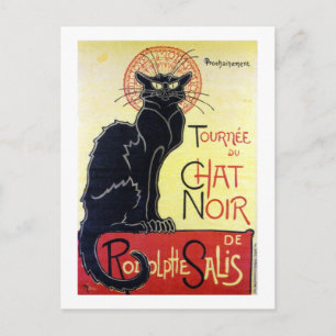 Black Cat, Alexandre Steinlen Postcard