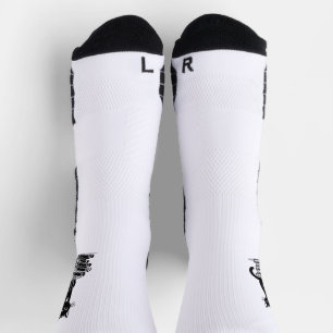 Black Cat and Books – Minimalist Design Socks