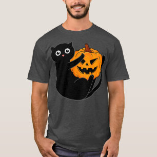 Black cat and pumpkin T-Shirt